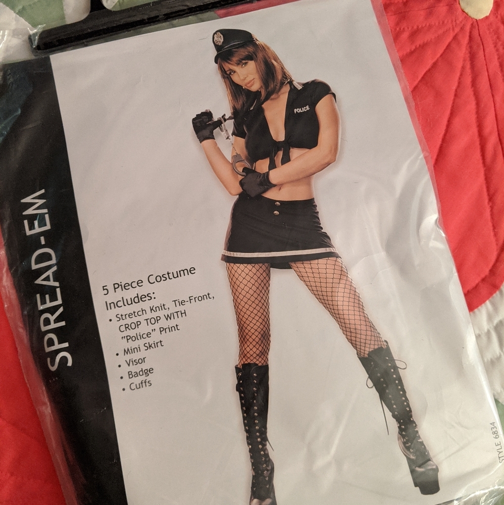 "Spread Em" Sexy Police Costume OS NWT